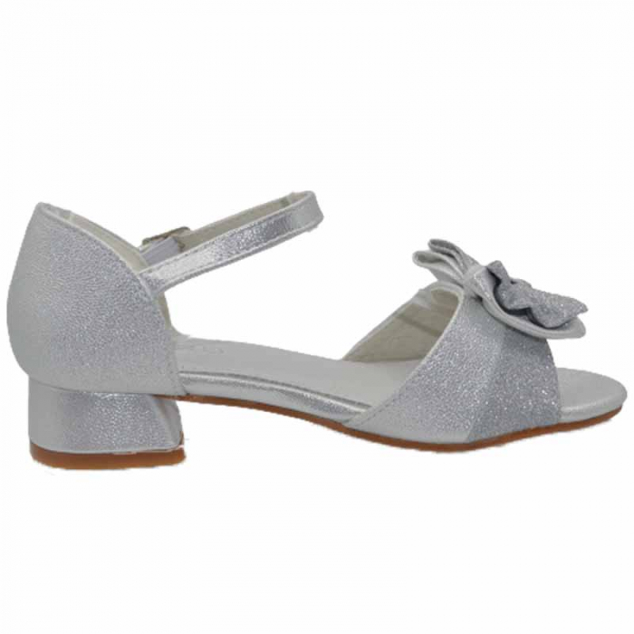 Sandale cu toc pentru fete MRS M1031, Argintiu [2]