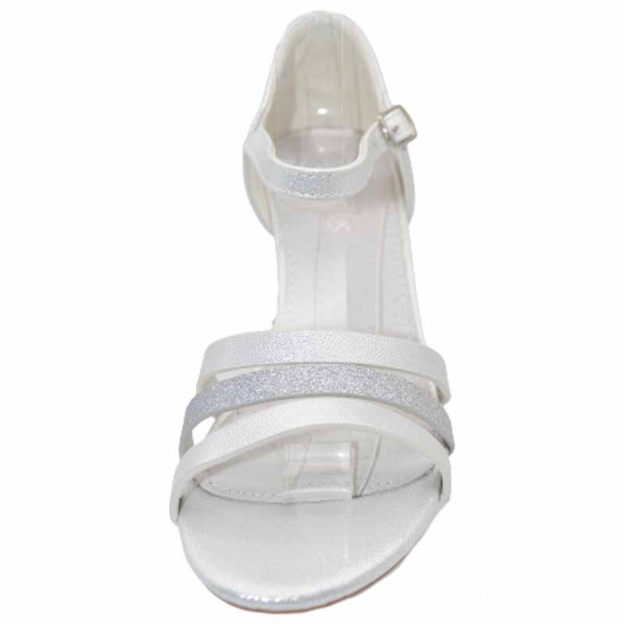 Sandale cu toc pentru fete MRS M1032, Argintiu [3]