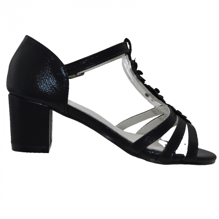 Sandale cu toc pentru fete MRS M1036N, Negru [2]