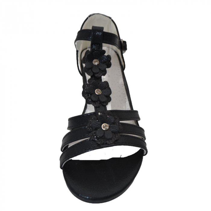 Sandale cu toc pentru fete MRS M1036N, Negru [3]