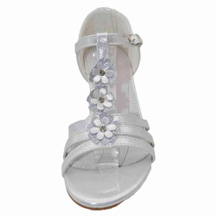 Sandale cu toc pentru fete MRS M1036-A, Argintiu [3]