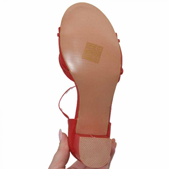Sandale cu toc pentru fete MRS M1037, Rosu [4]