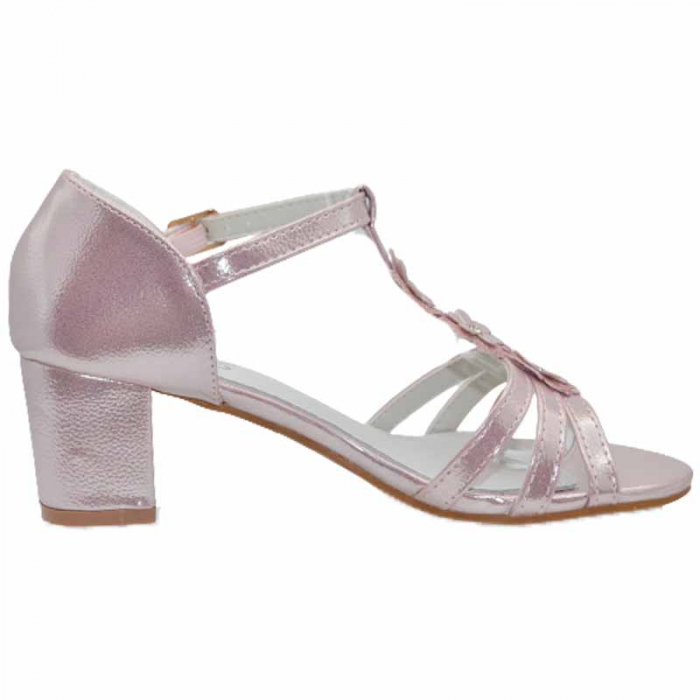 Sandale cu toc pentru fete MRS M1036, Roz [2]