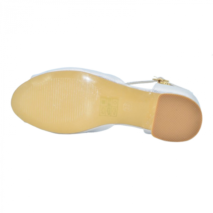 Sandale cu toc pentru fete MRS M1061, Bej [4]