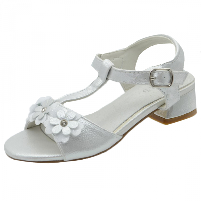 Sandale cu toc pentru fete MRS R2021-25, Argintiu [1]