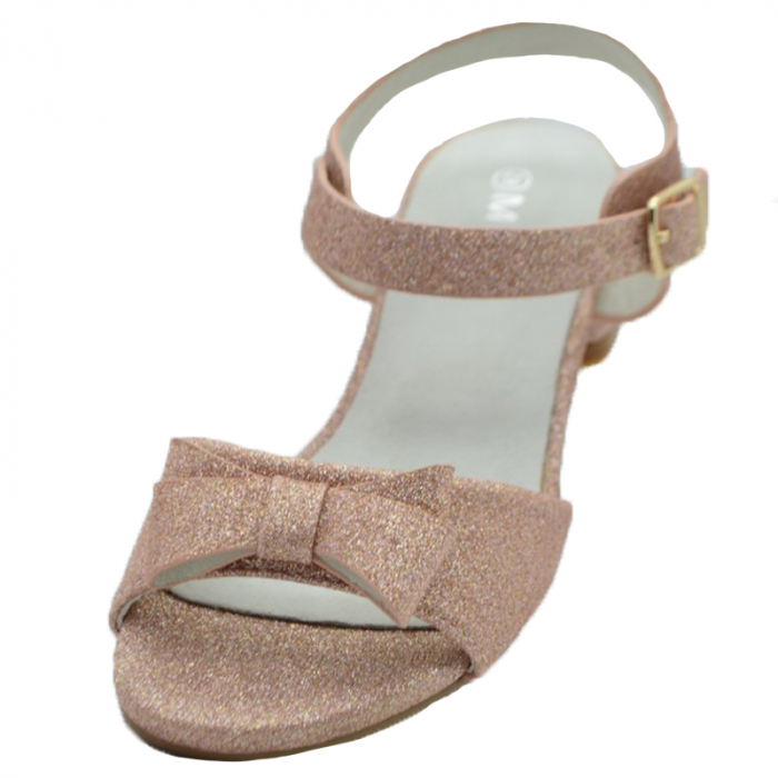 Sandale cu toc pentru fete MRS R2022-25, Roz [2]