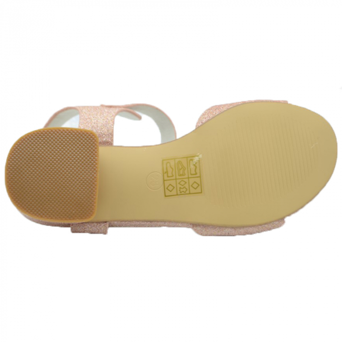 Sandale cu toc pentru fete MRS R2022-25, Roz [3]