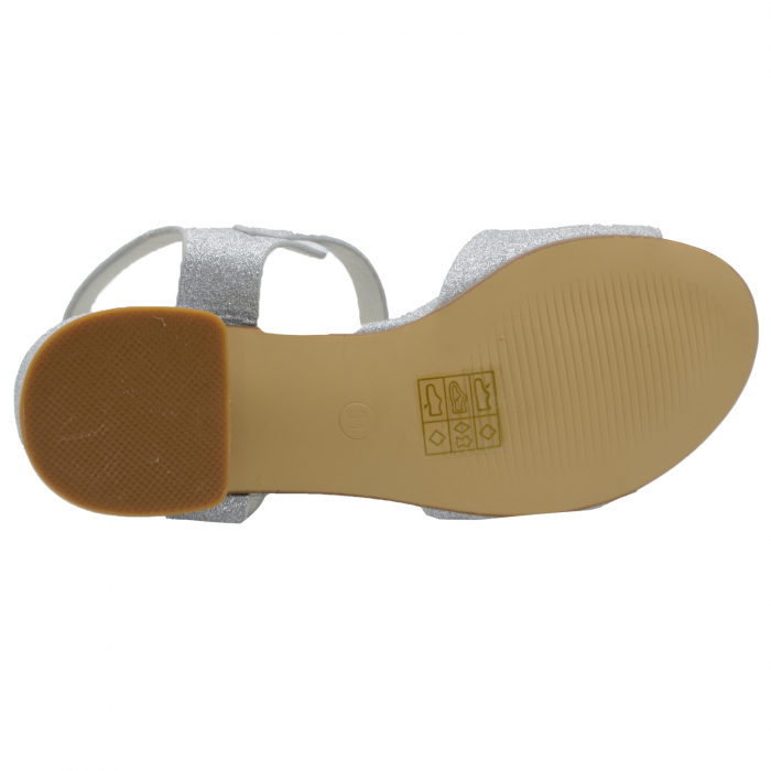 Sandale cu toc pentru fete MRS M2022AR_31, Argintiu [4]