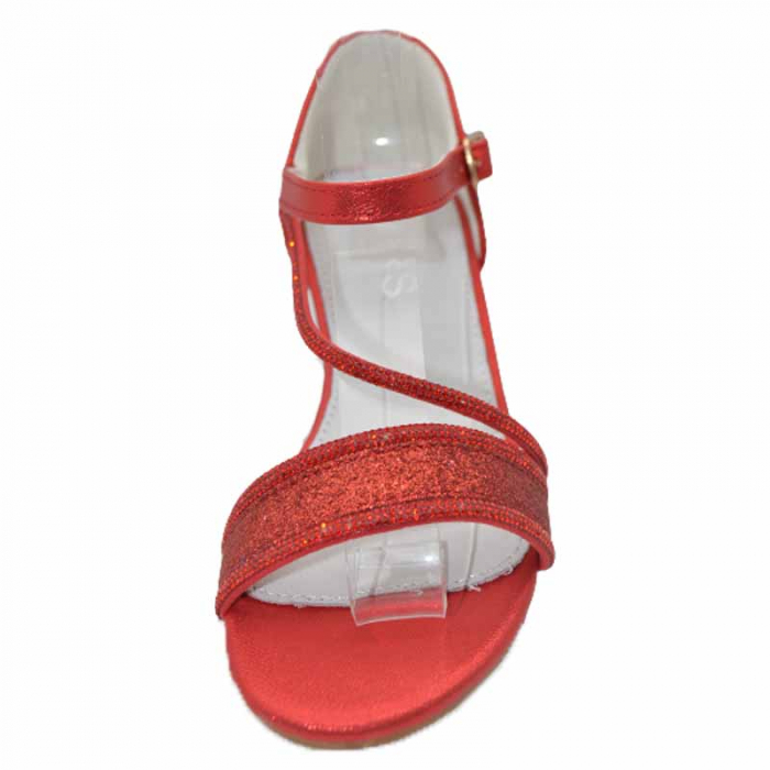 Sandale cu toc pentru fete MRS M1033-RS, Rosu [3]