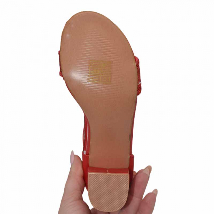 Sandale cu toc pentru fete MRS M1033-RS, Rosu [5]