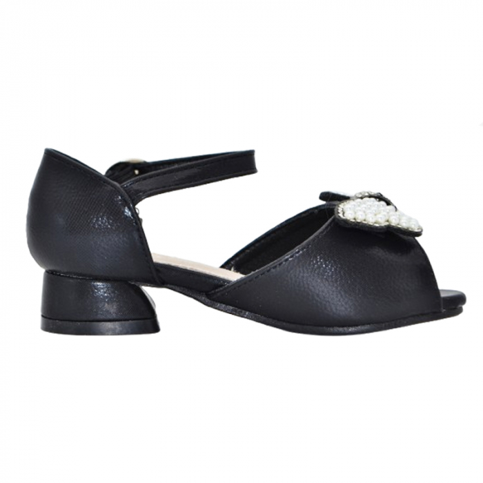 Sandale cu toc pentru fete MRS R1061N, Negru [3]