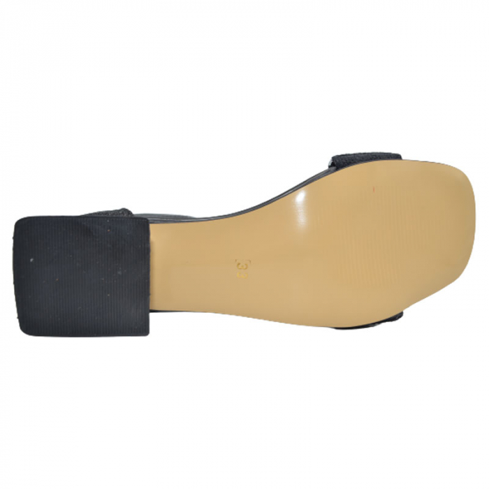 Sandale cu toc transparent pentru fete Mini Junior 210623-3, Negru [2]