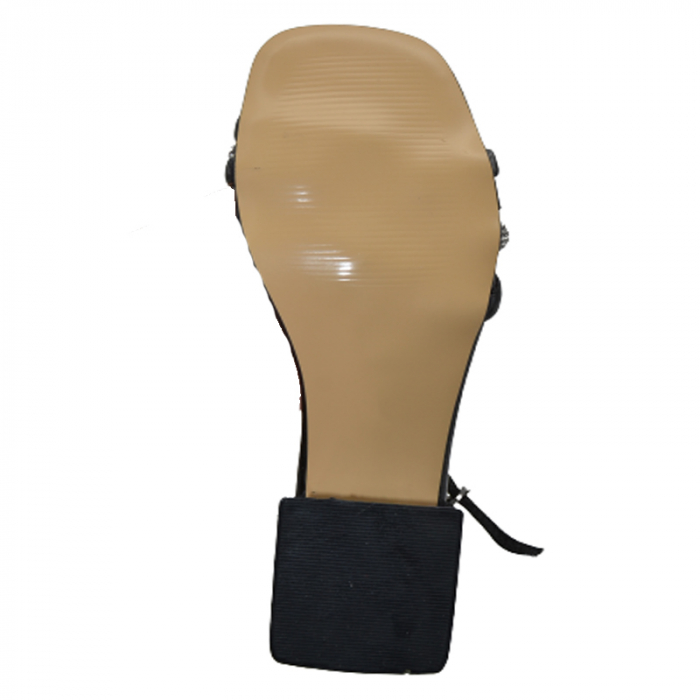 Sandale cu toc transparent pentru fete Mini Junior BB8392, Negru [4]