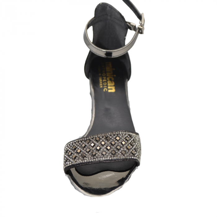 Sandale cu toc pentru fete Mini Junior 260423N-33, Negru [2]