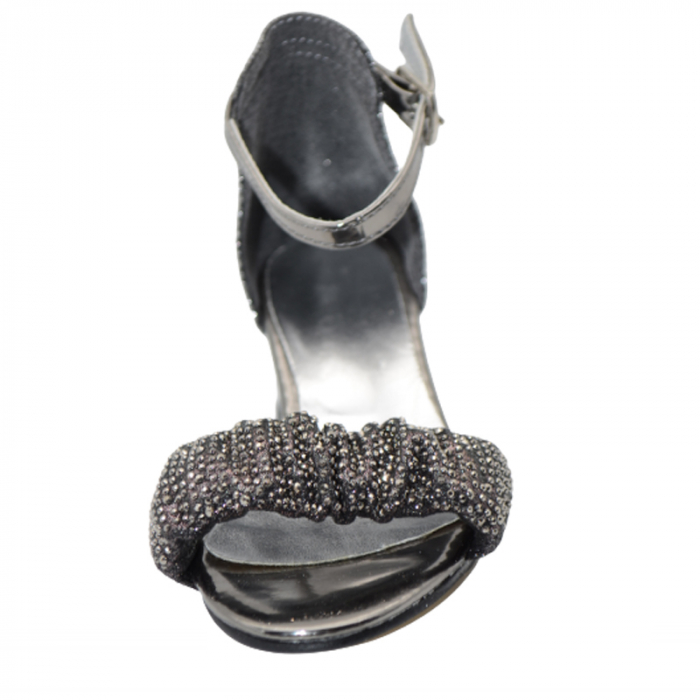 Sandale cu toc transparent pentru fete Small Foot SMLFS-15, Gri [3]
