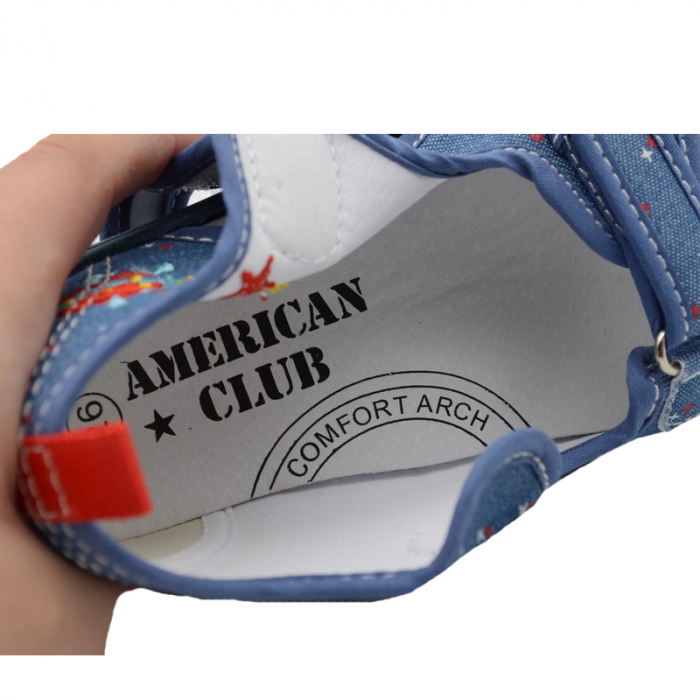 Sandale din panza pentru baieti American Club TEN28/20-30, Multicolor [4]