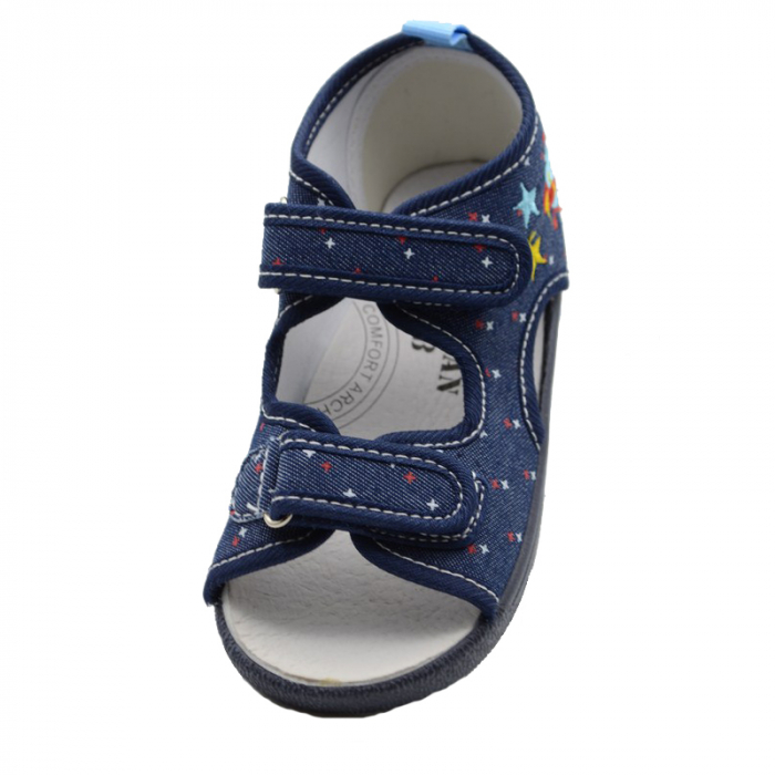 Sandale din panza pentru baieti American Club TEN28/20AL-30, Multicolor [3]