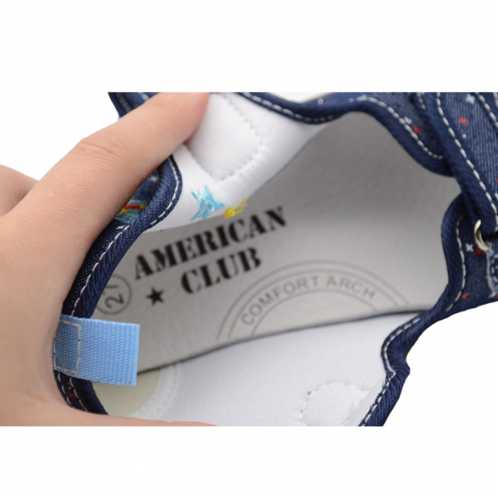 Sandale din panza pentru baieti American Club TEN28/20AL-30, Multicolor [4]