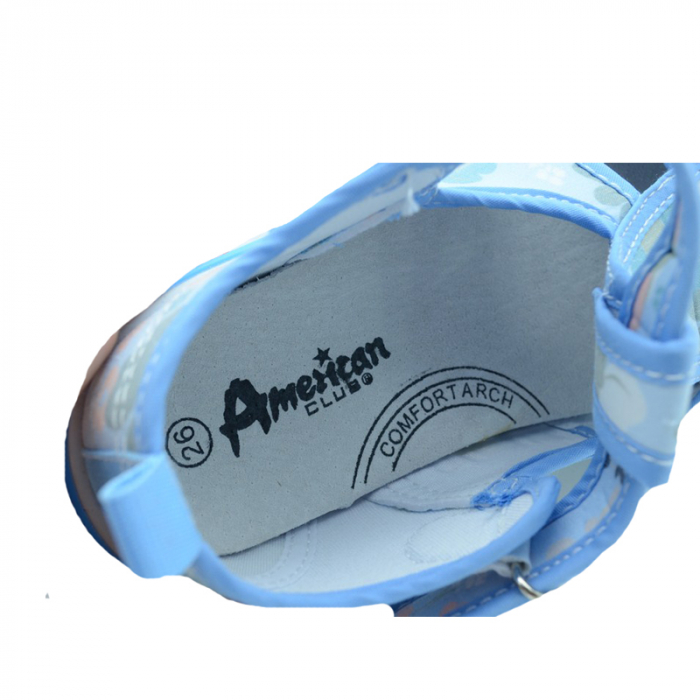 Sandale din panza pentru fete American Club TEN19/19AL-30, Multicolor [5]