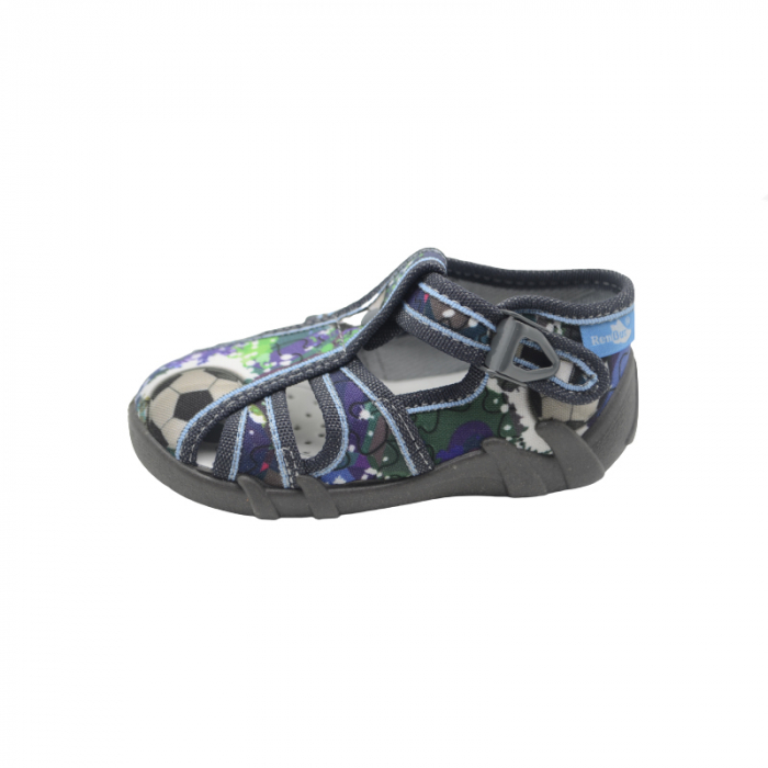 Sandale din panza pentru baieti Renbut RBT-01, Gri [3]