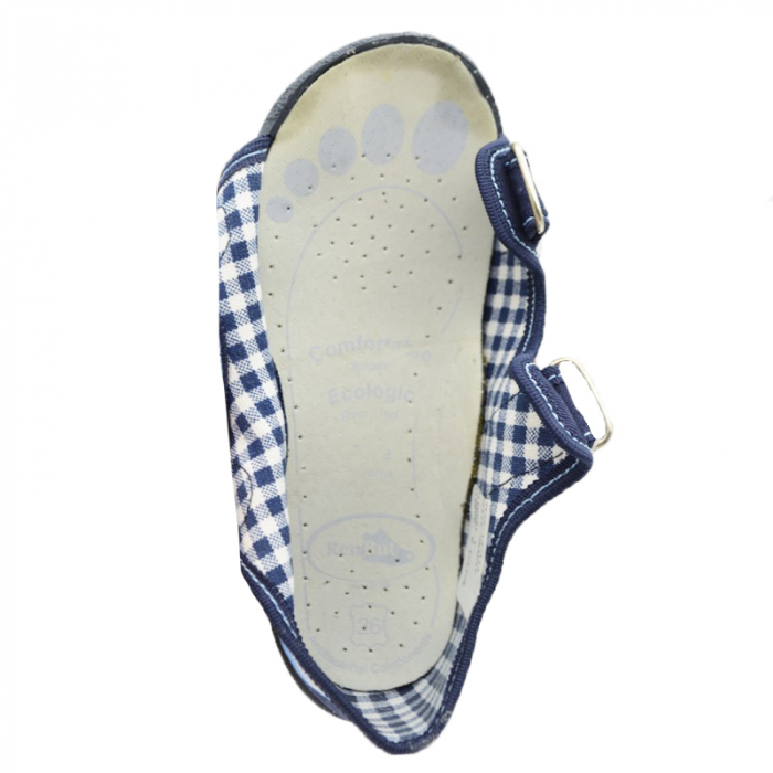 Sandale din panza pentru baieti Renbut RNB1-30, Bleumarin [4]