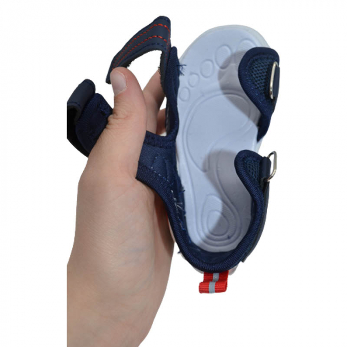 Sandale din panza pentru baieti Tom Miki T-10509-D, Bleumarin [4]