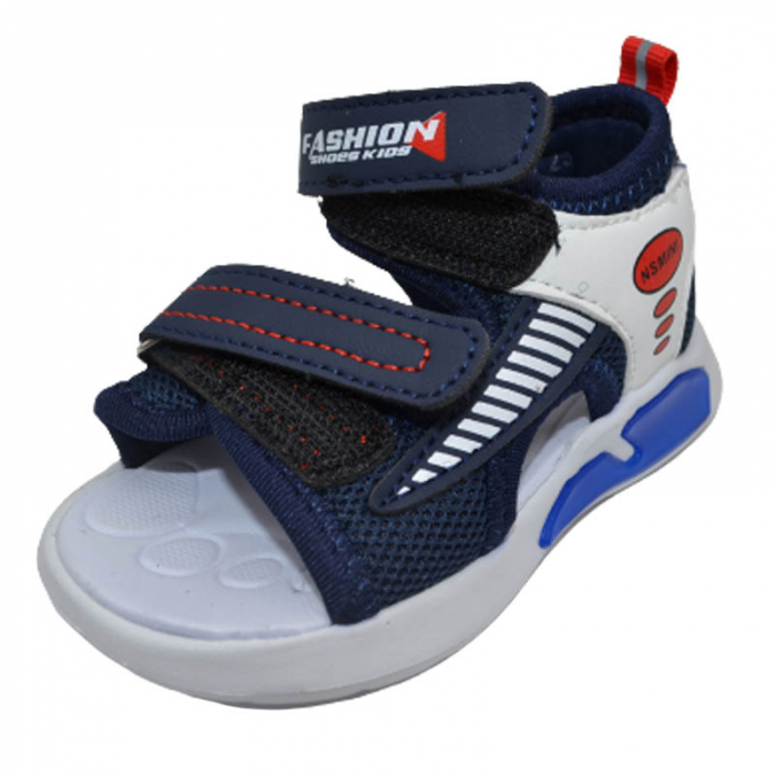 Sandale din panza pentru baieti Tom Miki T-10509-D, Bleumarin [3]