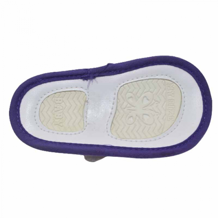Sandale din panza pentru fete Mini Junior 250523-SDLM, Mov [2]