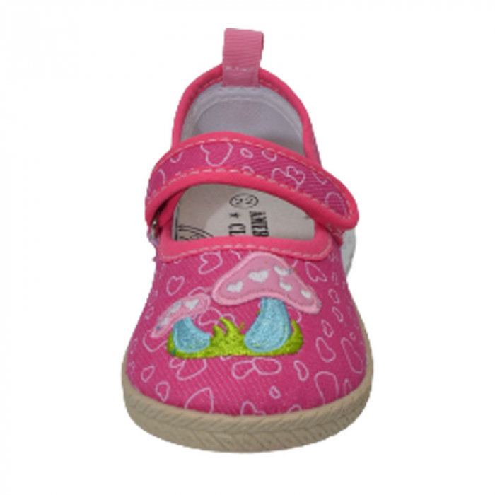 Pantofi din panza pentru fete American Club TEN33/21-R-21, Fucsia [3]
