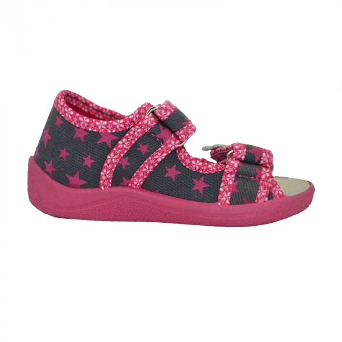 Sandale din panza pentru fete Renbut PFRBT-2, Roz [3]