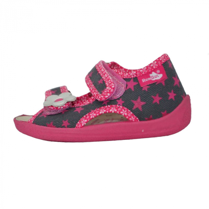 Sandale din panza pentru fete Renbut PFRBT-2, Roz [1]