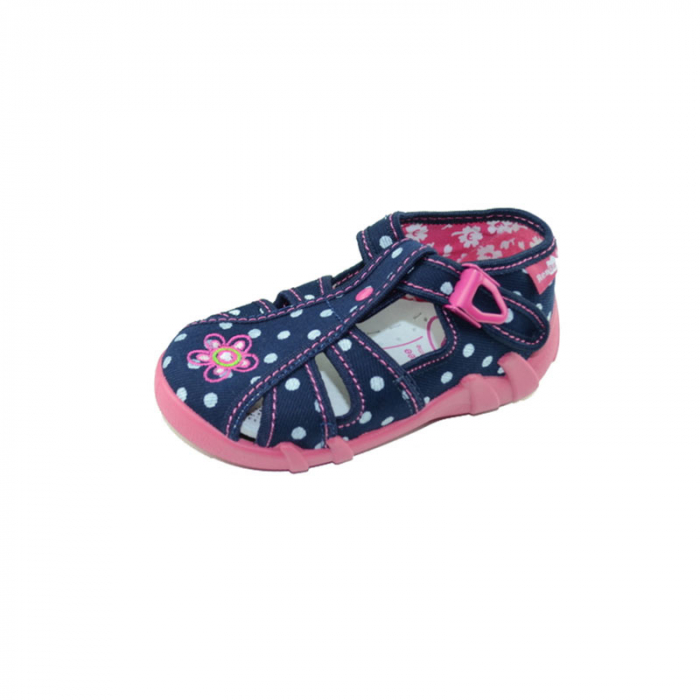 Sandale din panza pentru fete Renbut RBTF25-26, Bleumarin [3]