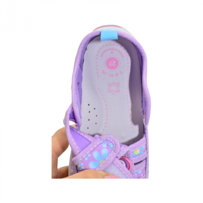Sandale din panza pentru fete, Tom Miki T-0781-M, Mov [5]