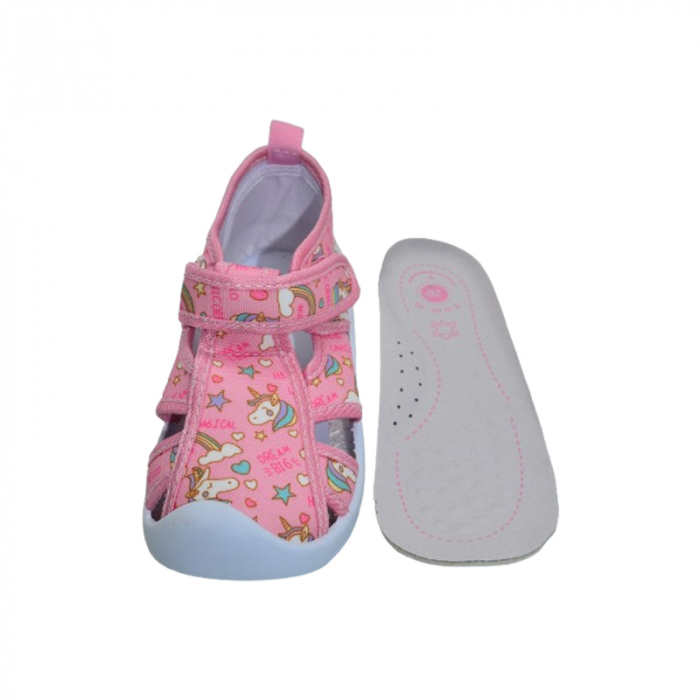 Sandale din panza pentru fete, Tom Miki T-11119-A, Roz [5]