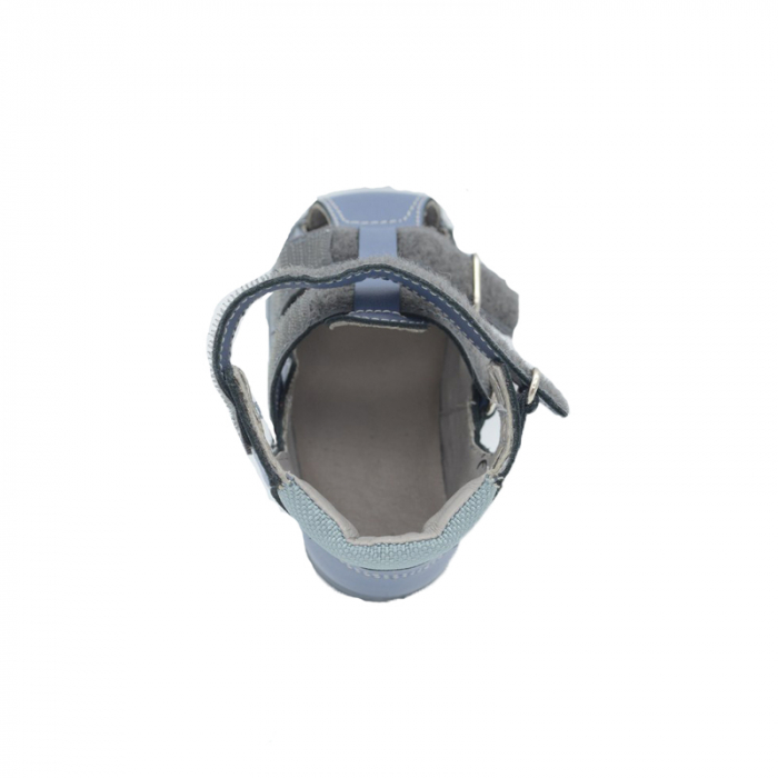 Sandale din piele pentru baieti Dawid 1241-G-20, Albastru [3]