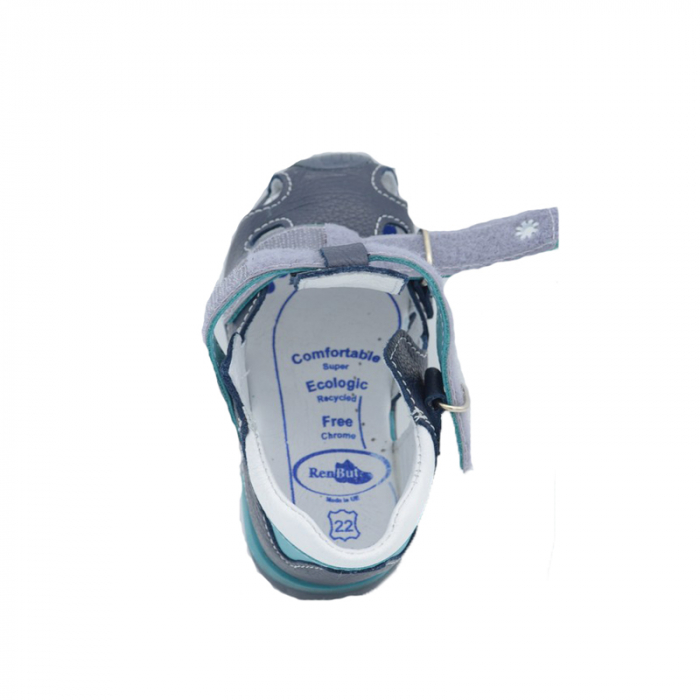 Sandale din piele pentru baieti Renbut 11-1433-GT-25, Bleumarin [3]
