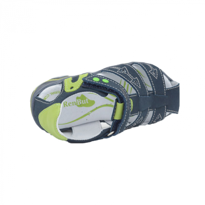 Sandale din piele pentru baieti Renbut 21-3271-G-30, Bleumarin [2]
