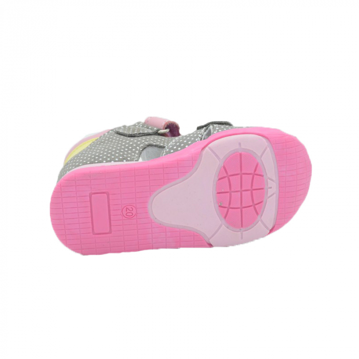 Sandale din piele pentru fete Renbut 11-1433-PR-25, Gri [3]
