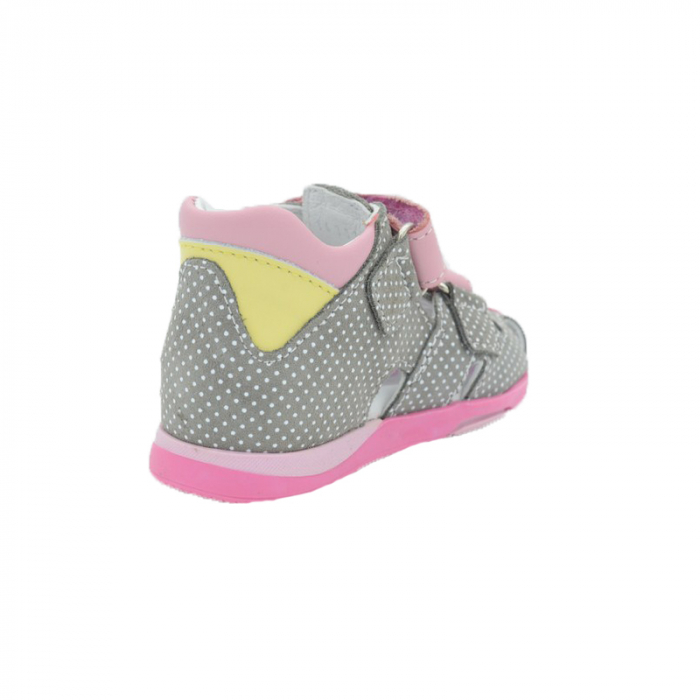 Sandale din piele pentru fete Renbut 11-1433-PR-25, Gri [5]