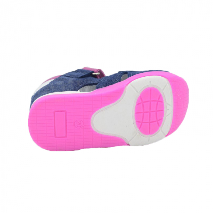 Sandale din piele pentru fete Renbut 11-1433-GA-25, Bleumarin [5]
