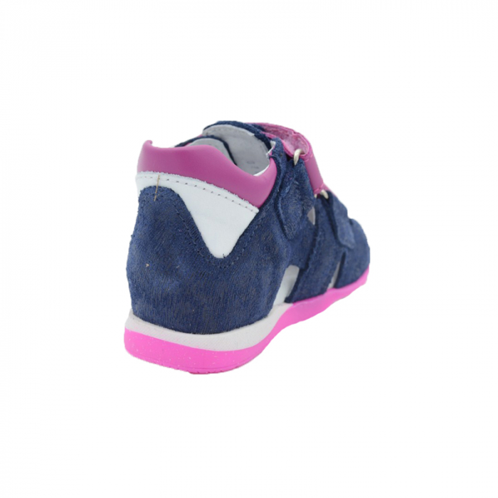 Sandale din piele pentru fete Renbut 11-1433-GA-25, Bleumarin [3]