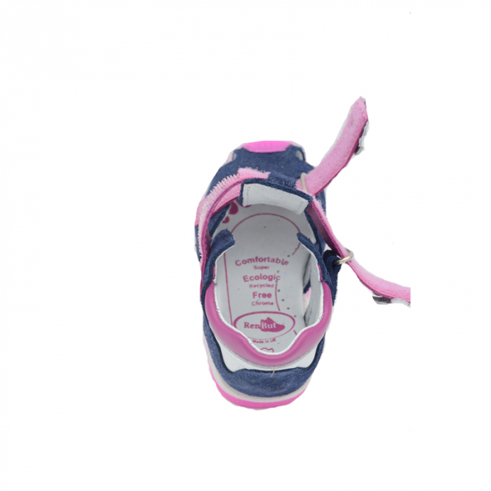 Sandale din piele pentru fete Renbut 11-1433-GA-25, Bleumarin [4]