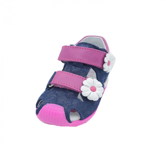 Sandale din piele pentru fete Renbut 11-1433-GA-25, Bleumarin [2]