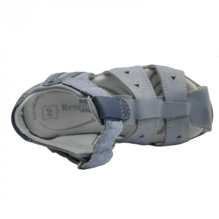 Sandale din piele pentru baieti Renbut 21-3271-G-30, Bleumarin [3]