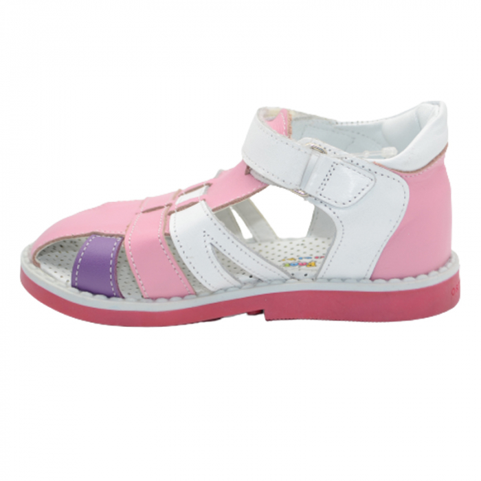 Sandale din piele pentru fete Small Foot SMFRZ-1, Roz [3]