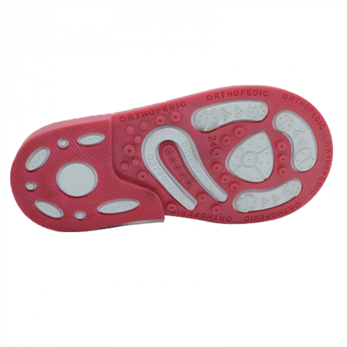 Sandale din piele pentru fete Small Foot SMFRZ-1, Roz [4]