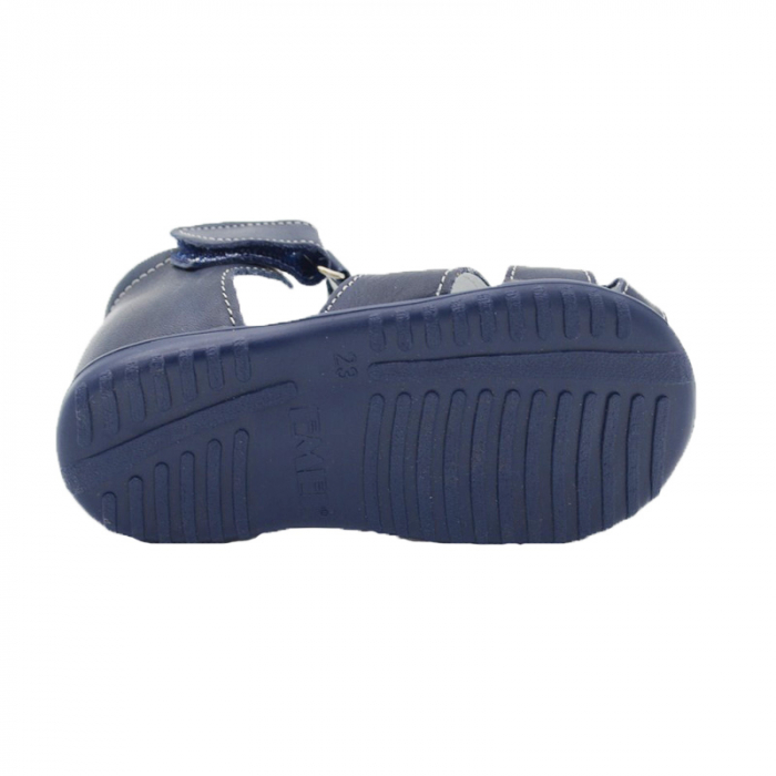 Sandale din piele realizate manual pentru primii pasi EMEL E2206-8-23, Bleumarin [2]