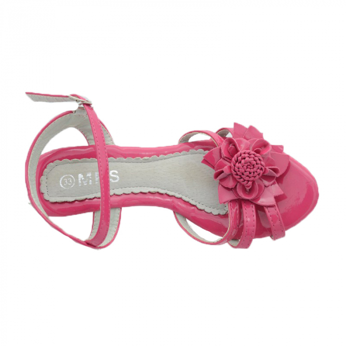 Sandale cu toc pentru fete MRS M-1109-2-31, Fucsia [3]
