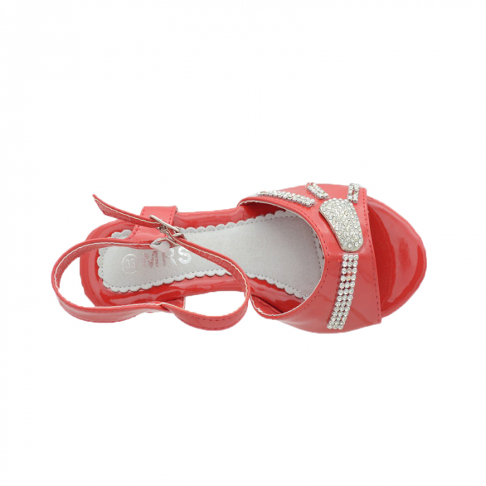 Sandale cu toc pentru fete MRS M-1206-11-33, Rosu [3]