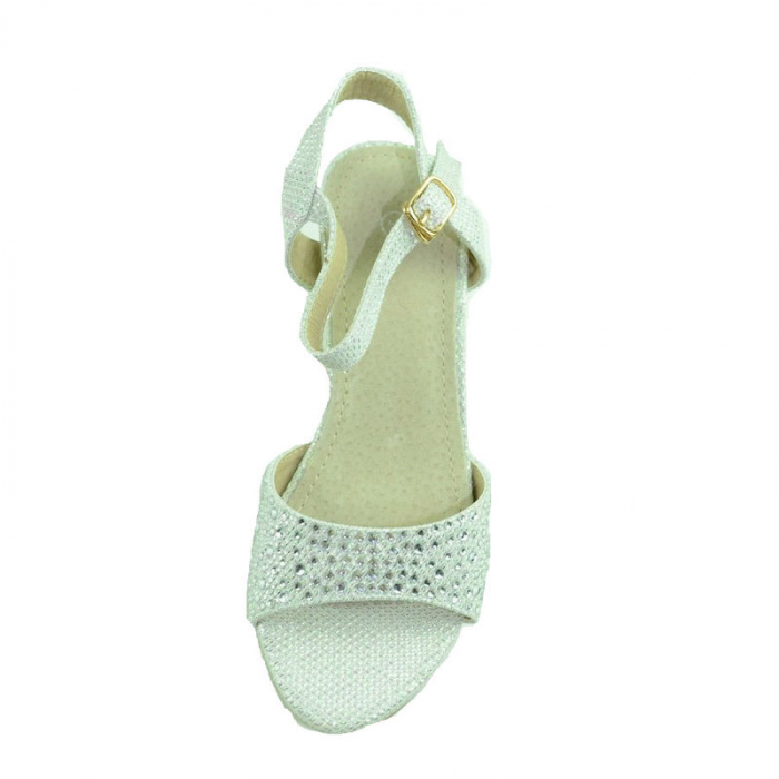 Sandale cu toc pentru fete MRS M1286-1A-A-31, Argintiu [2]